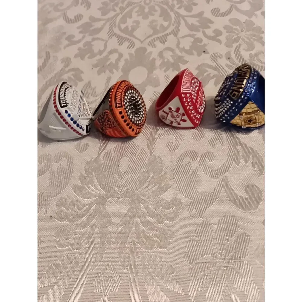 Tournament / Champions Rings - Assorted Colors (Set of 4)